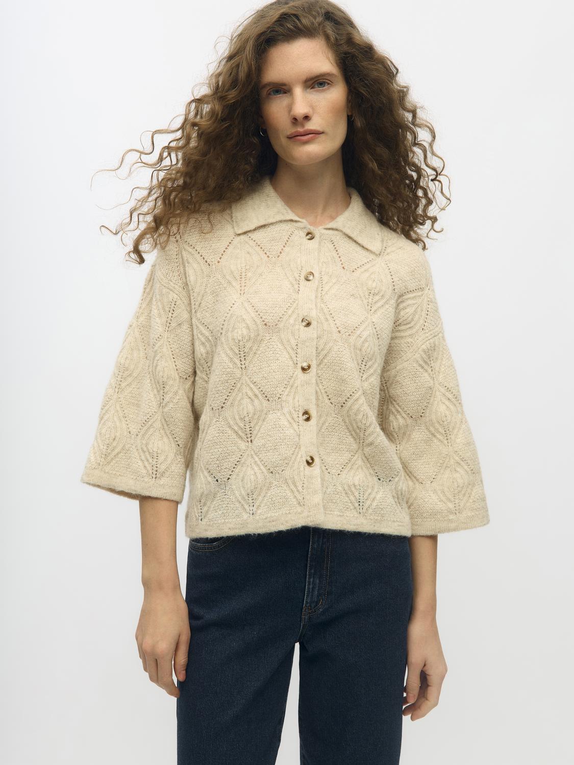 OBJKAISA Pullover - Birch - VERO MODA & VILA Bergvik